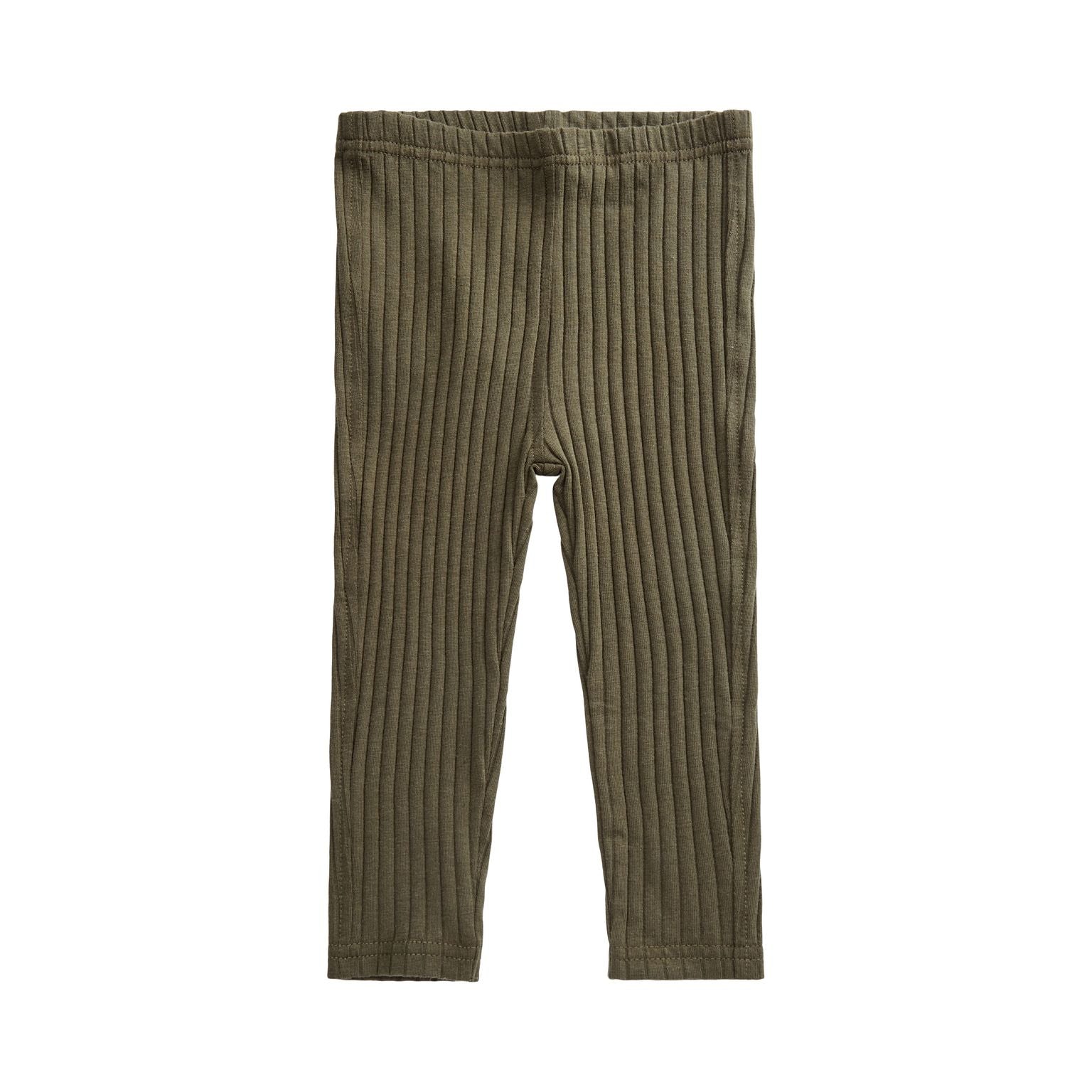 Petit By Sofie Schnoor Rib Pants Army Green 56 Cm