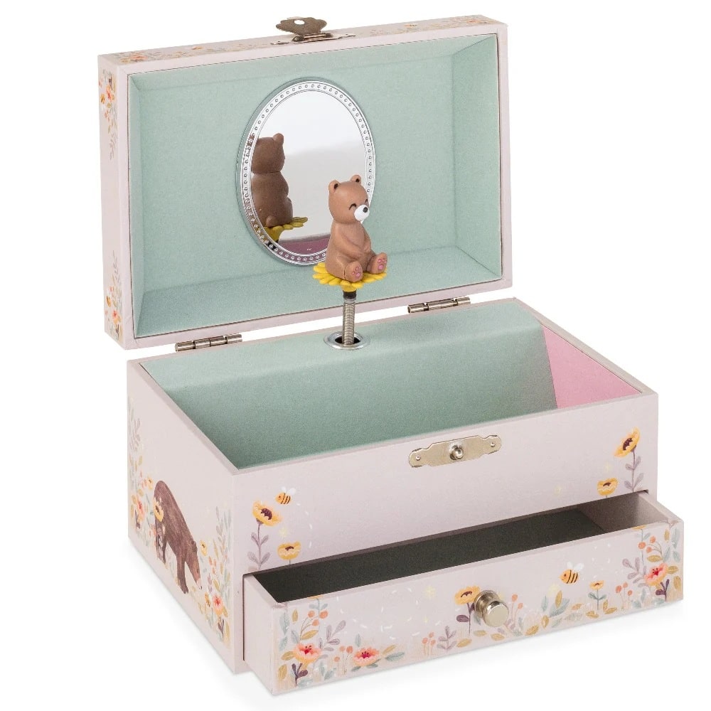 Petit Monkey Smykkeskrin Med Musik Bamse