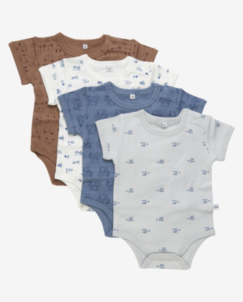 Pippi Kortærmet Body   Stk Blue Mirage 50
