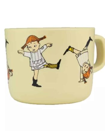 Pippi Langstrømpe Kop Gul