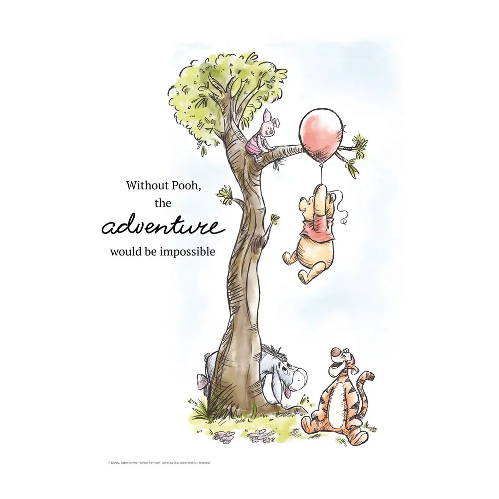 Plakat Peter Plys Ballon Eventyr 30x40