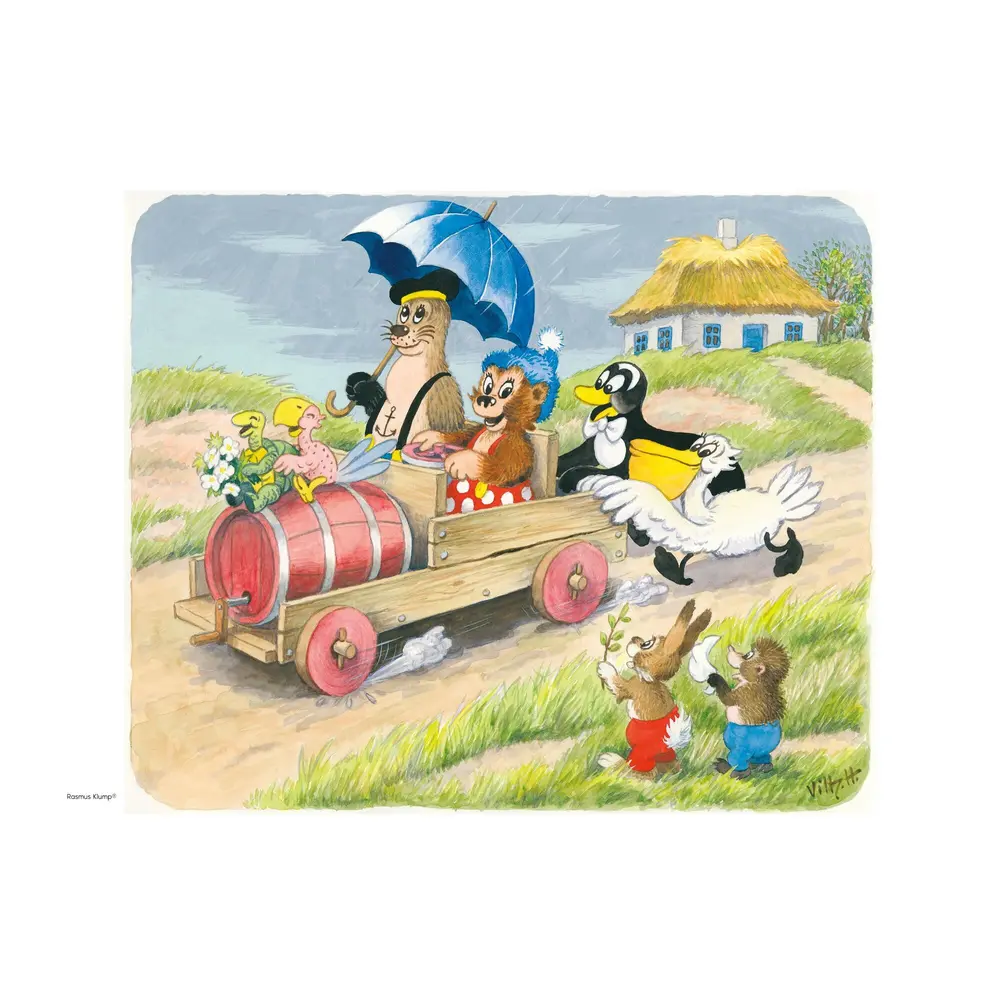 Plakat Rasmus Klump Regnvejr 30x40