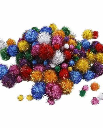Pomponer Multifarver Glitter