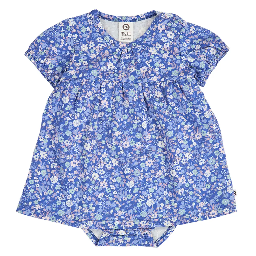 Primrose Blomstret Kjole Body Azure Blue  Nectar  Tofu 68