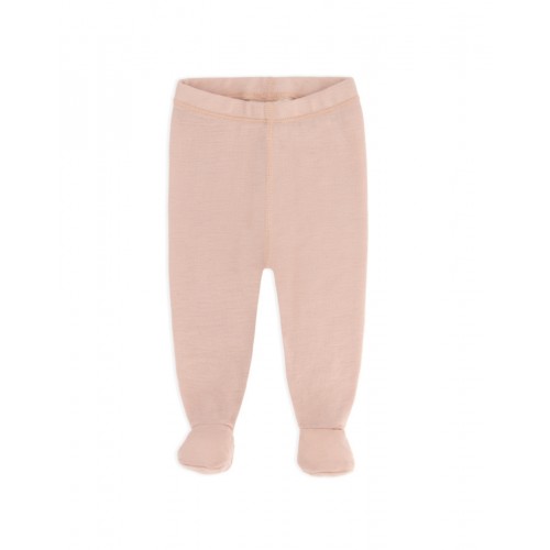 Retro Sparkebuks Med Fod Til Baby    100  økologisk Merino Uld Rose Melange 62