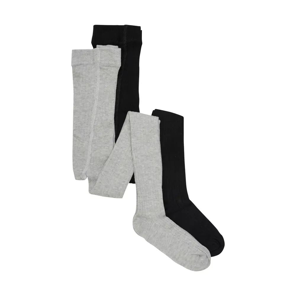 Rib Stømpebukser   -pack  130 80 86