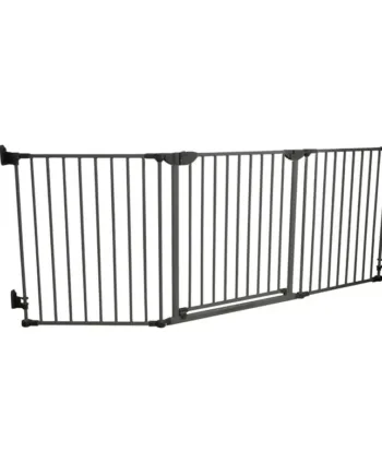 Safe   Care Skruemonteret Sikkerhedsgitter 90-210 Cm Grå