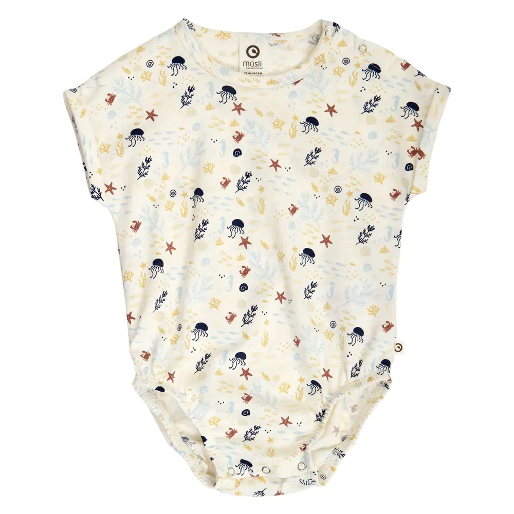 Sea Printet Body Tofu  Hemp  Navy 86