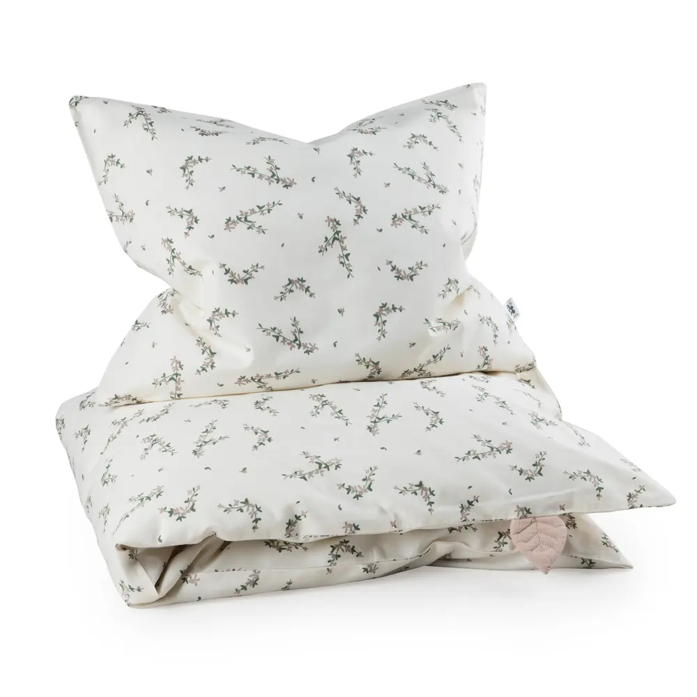 Baby Sengetøj  Powder Blossom  Beige 100x70