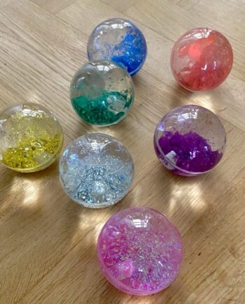 Sensoriske Glitter Bolde Sæt Af