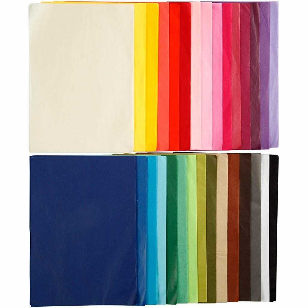 Silkepapir A4 300 Ark Assorterede Farver