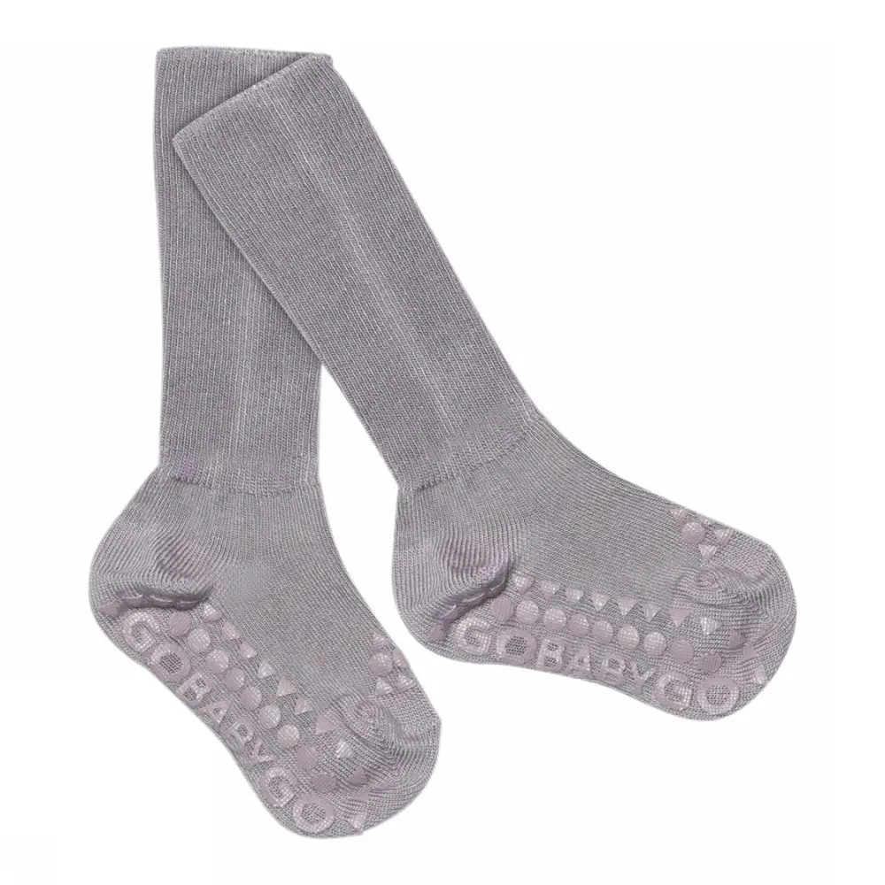 Skridsikre Strømper Bamboo Lavender Gray 17 19