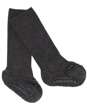 Skridsikre Strømper Bambus Dark Grey  -12 Mdr