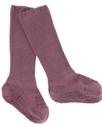 Skridsikre Strømper Bambus Misty Plum  -12 Mdr