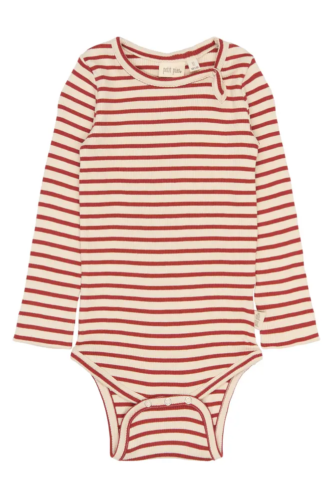 Sky Langærmet Body Cinnabar Striped 62 Cm