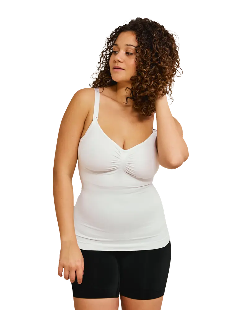 Sømløs Ammetop Med Shapewear Hvid