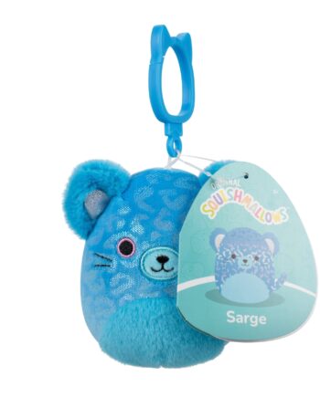 Squishmallows Bamse   Cm Sarge Jaguar Clip On