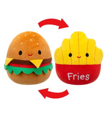 Squishmallows Flip   Mallow Carl Cheeseburger  Floyd French Fries 13 Cm