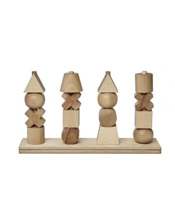 Stableleg Wooden Story Stacking Toy Natural