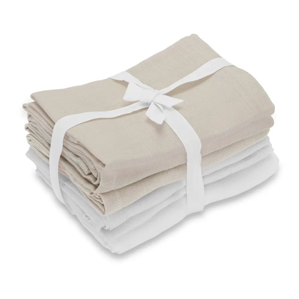 Stofbleer  -pak White   Oyster Grey Oeko-tex