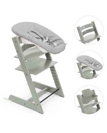 Stokke Tripp Trapp Bundle Højstol  Babyset Og Newborn Glacier Green