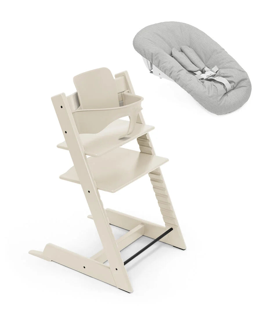 Stokke Tripp Trapp Bundle Højstol  Babyset Og Newborn Vanilla White