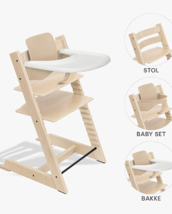 Stokke Tripp Trapp Bundle Højstol  Babyset Og Tray Natur