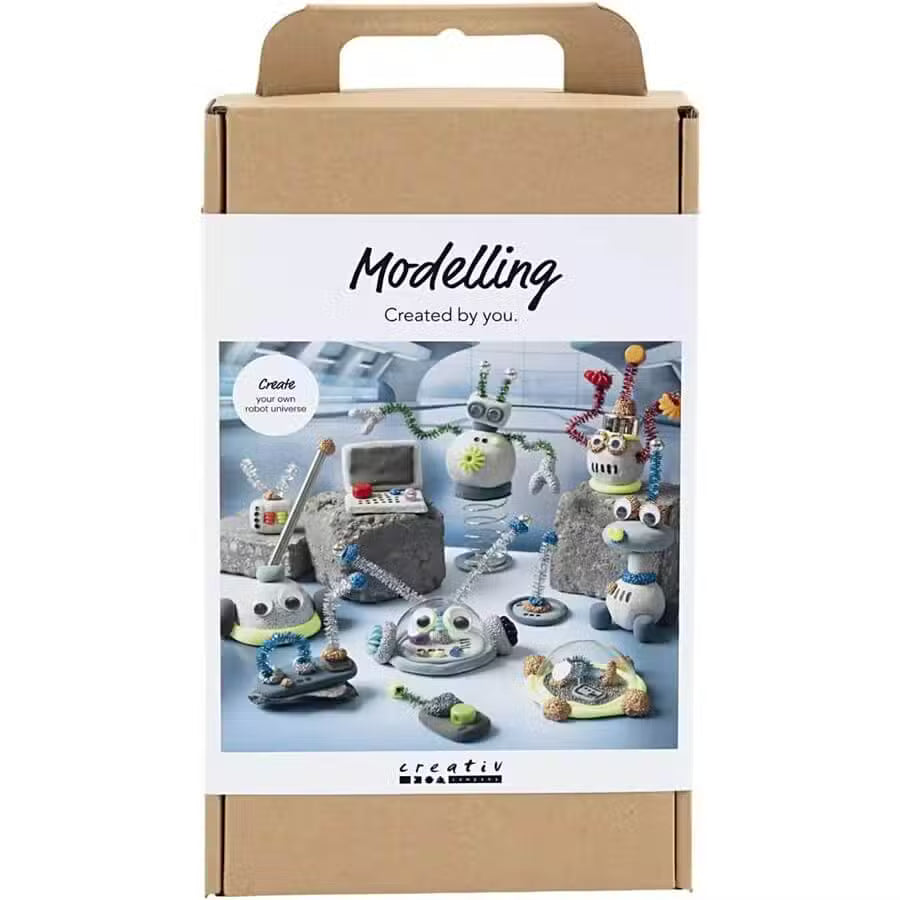 Stone Clay Diy Robot Venner