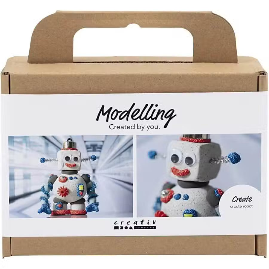 Stone Clay Diy Robot
