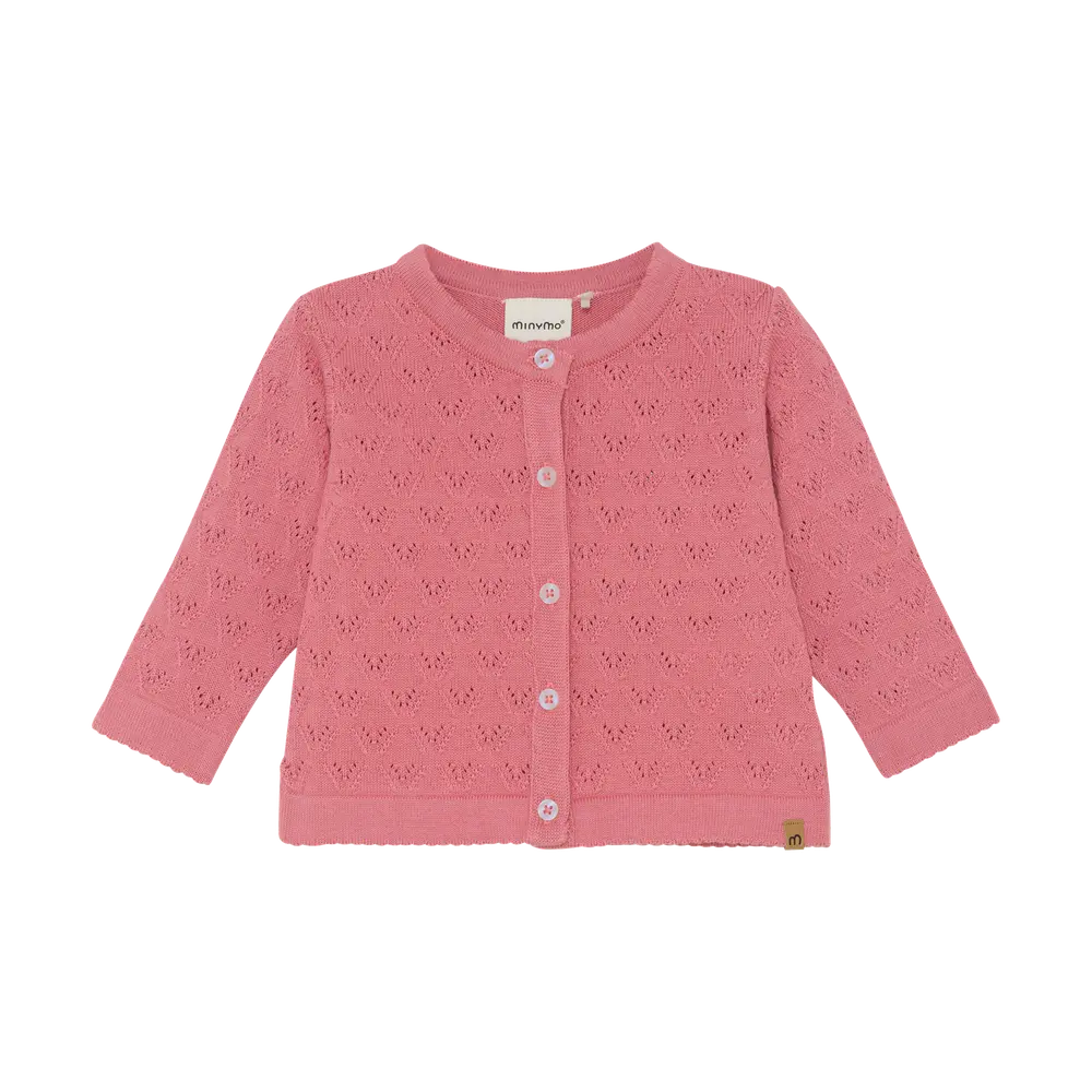 Strikket Cardigan Brandied Apricot 80