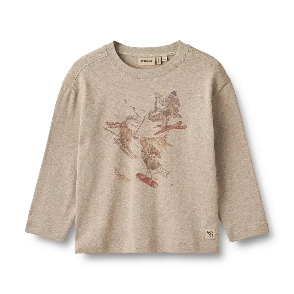 -shirt Langærmet Claus Gravel Melange 128