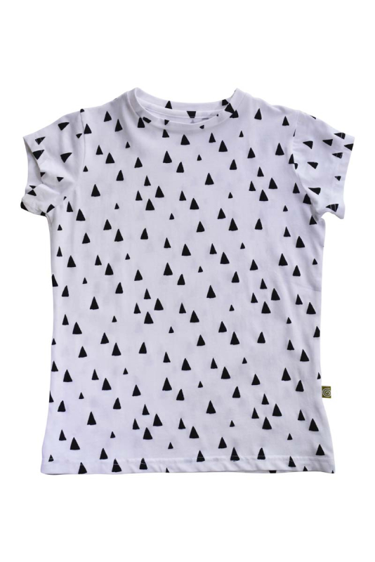 -shirt Med Lille ærme Hvid Med Print
