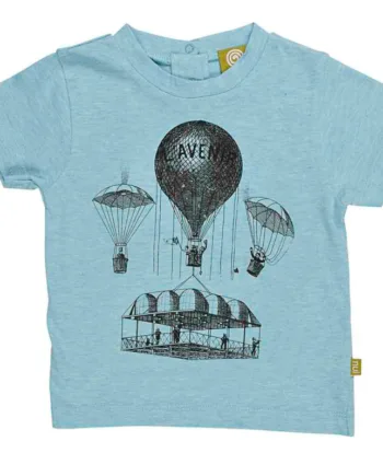 -shirt Med Luftballon Blåmeleret