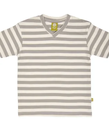 -shirt Med  -hals  Grå Stribe