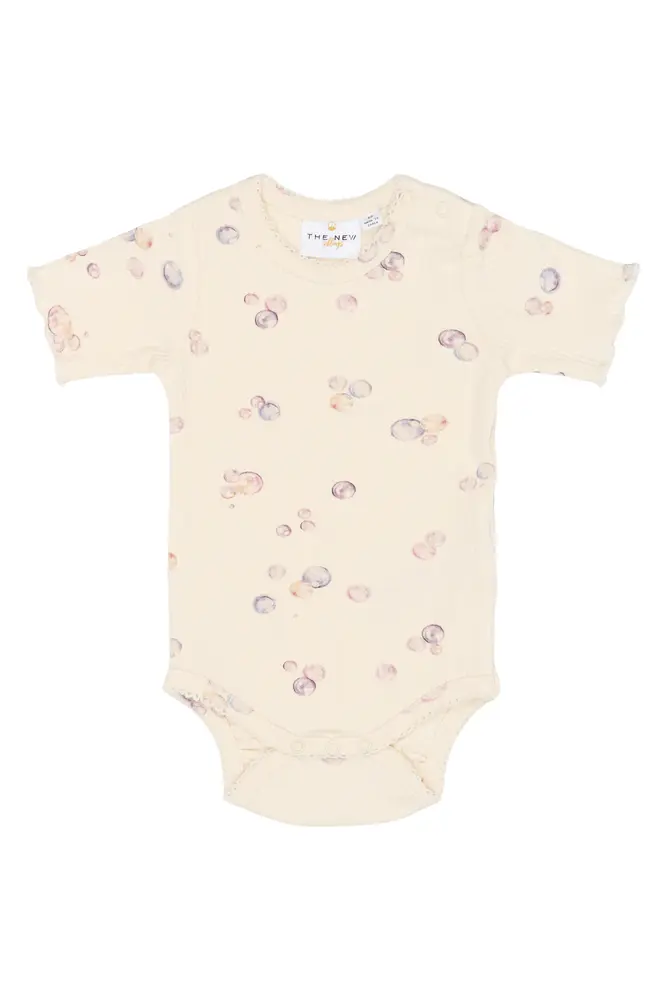 Tamma Kortærmet Rib Body Gardenia Aop 80