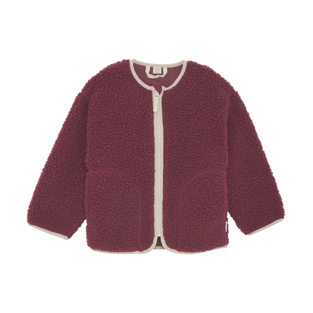 Teddy Fleece Jakke Hawthorn Rose 80