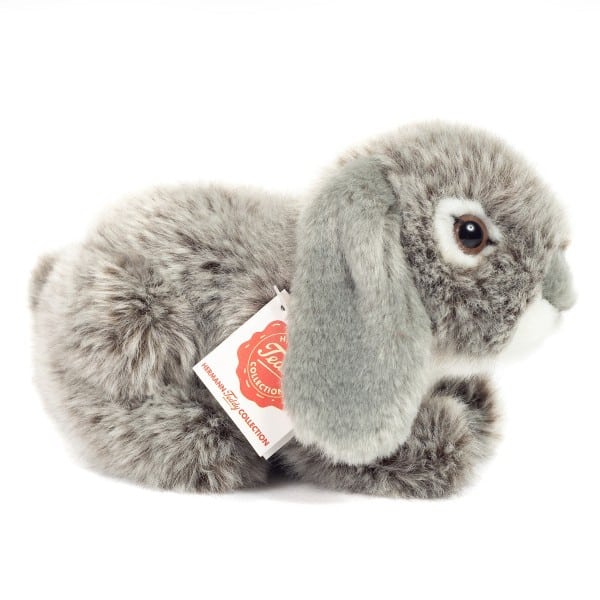 Teddy Hermann Liggende Kanin Grå 18 Cm