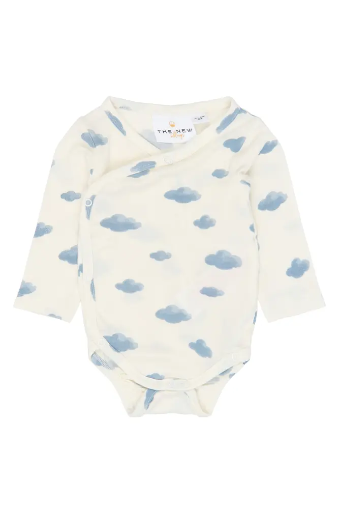 The New Siblings Vireo Langærmet Modal Wrap Body Gardenia  50