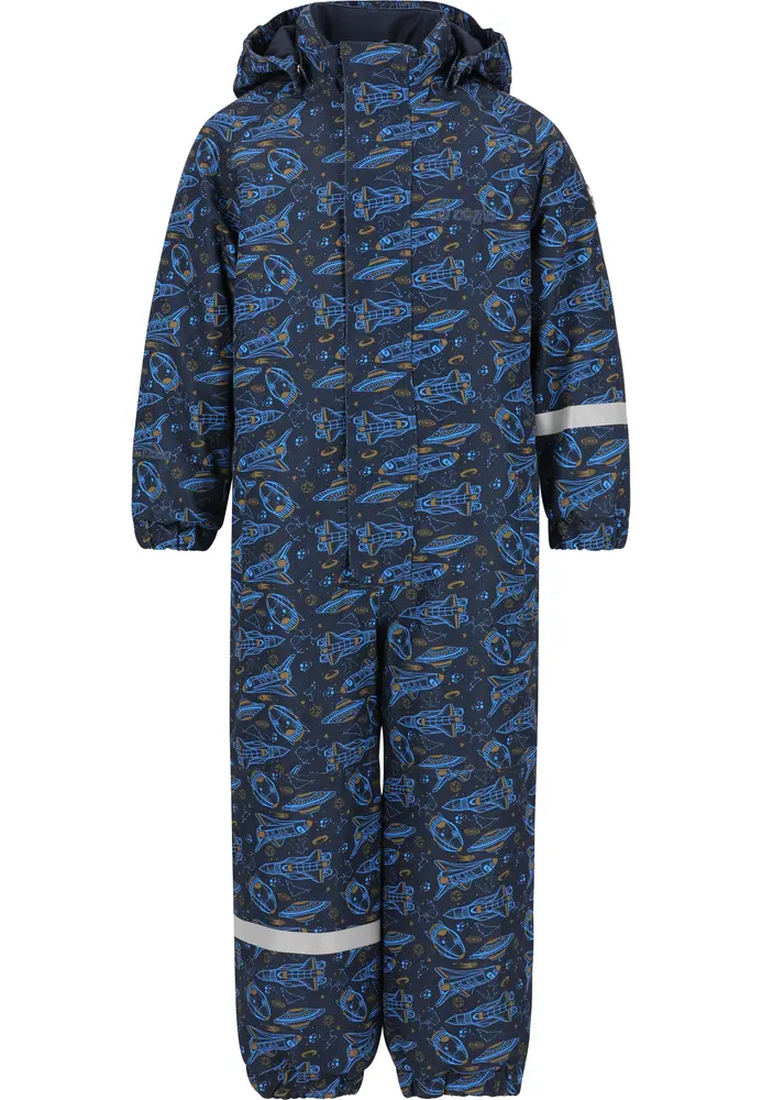 Tower Printet Flyverdragt  -pro 10000 Navy 104-110