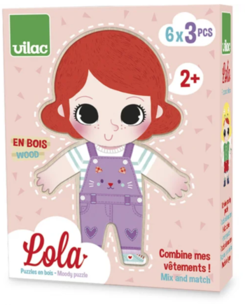 Træpuslespil Klæd Lola På Vilac
