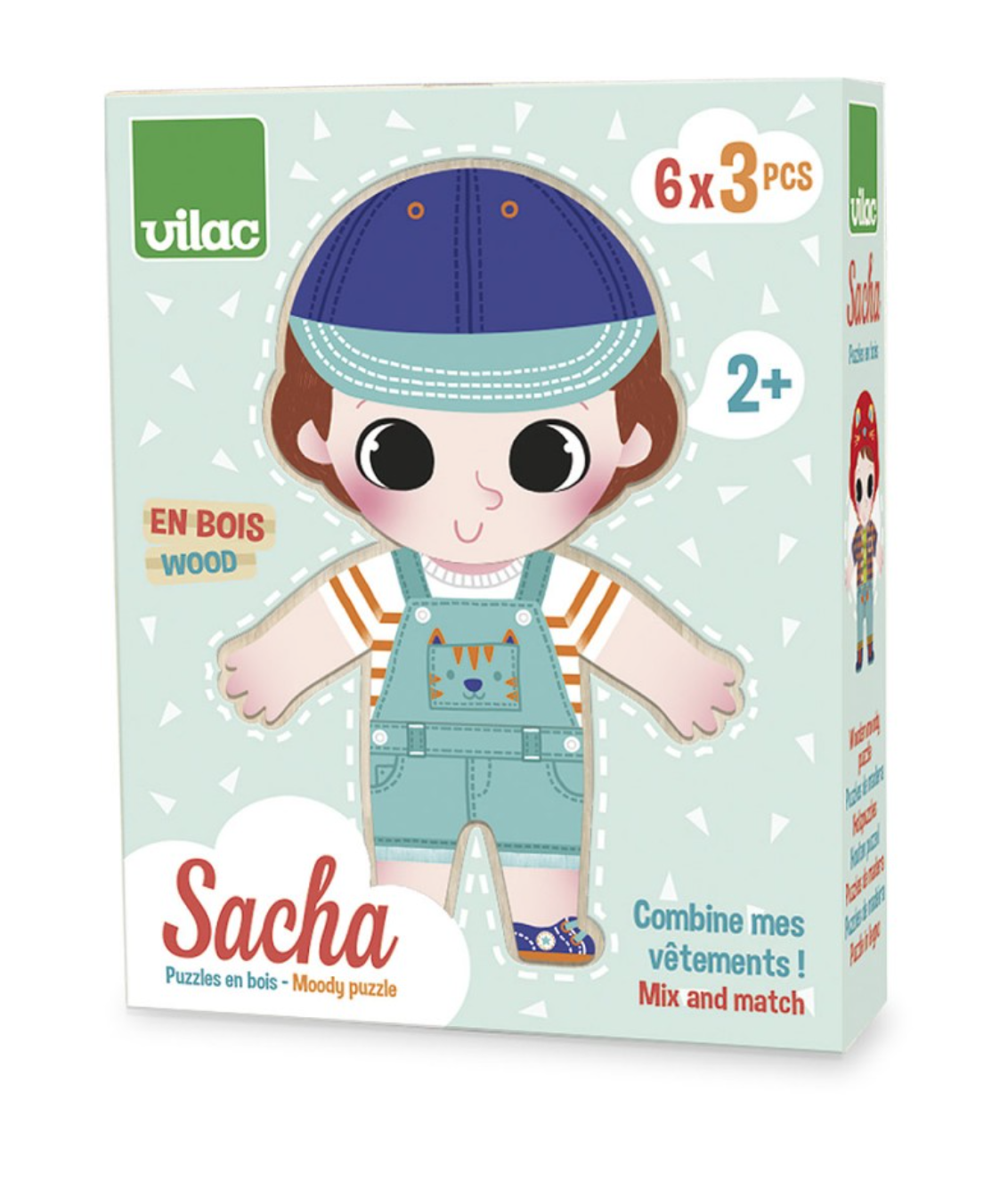 Træpuslespil Klæd Sacha På Vilac