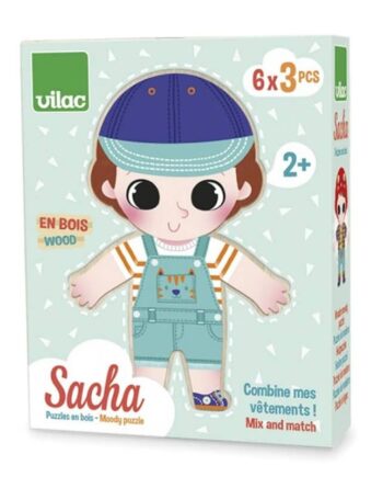 Træpuslespil Klæd Sacha På Vilac