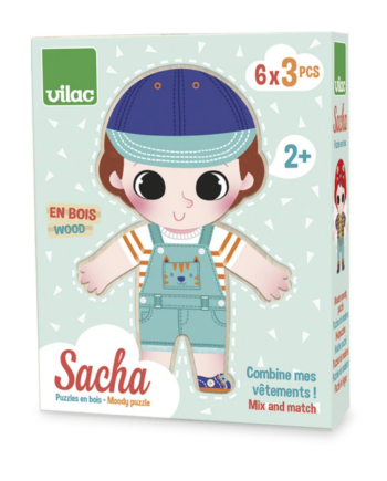Træpuslespil Klæd Sacha På Vilac