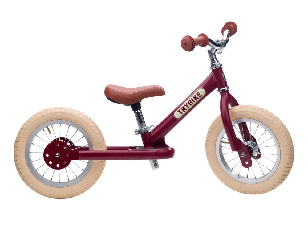 Løbecykel   -hjulet  Vintage Rød