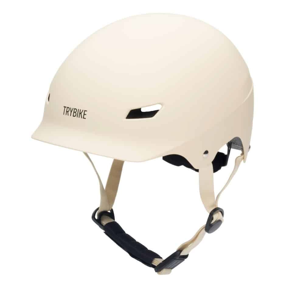 Trybike Cykelhjelm Retro Creme- : 51-56 Cm