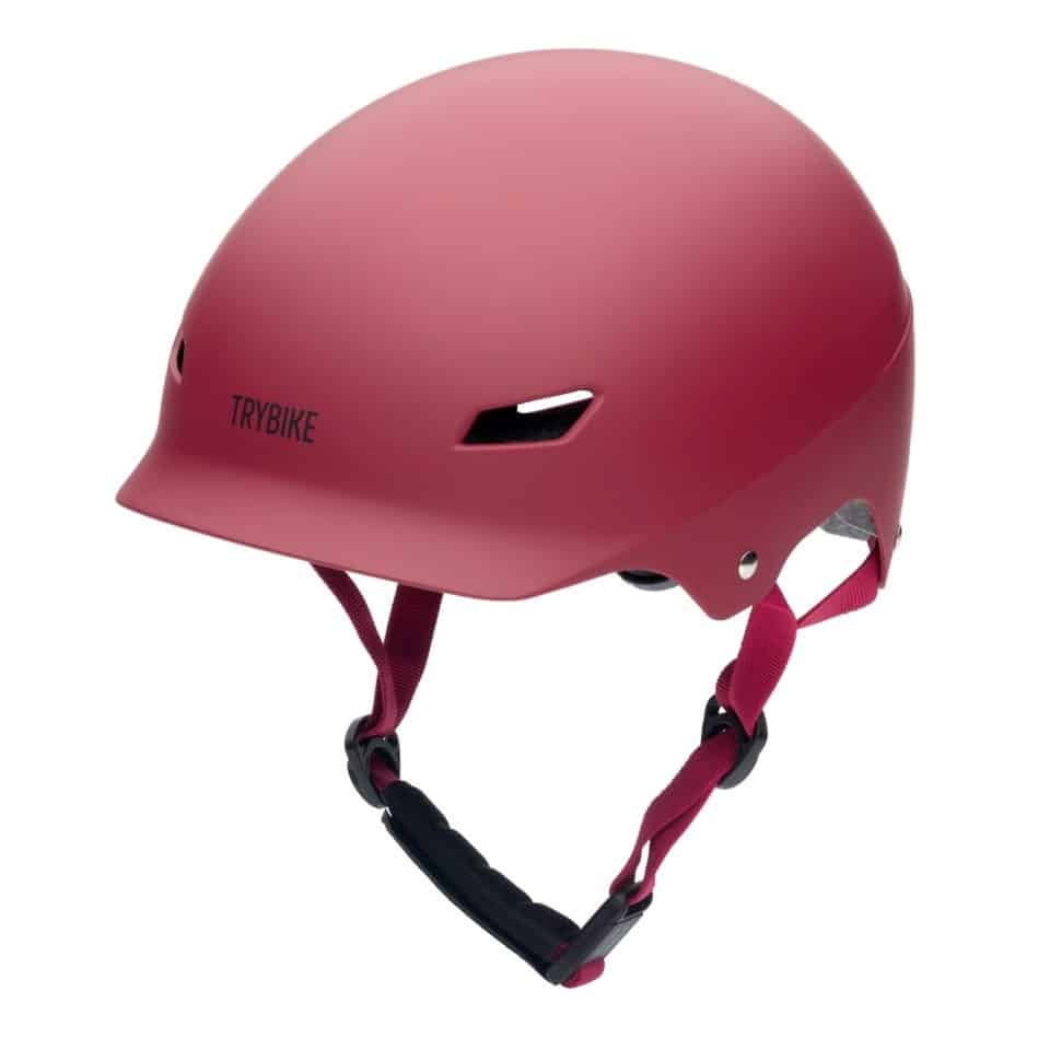 Trybike Cykelhjelm Retro Vinrød- : 51-56 Cm