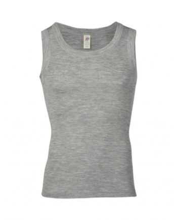 Undertrøje   Uld Og Silke Til Herre 54 56 Light Grey Melange