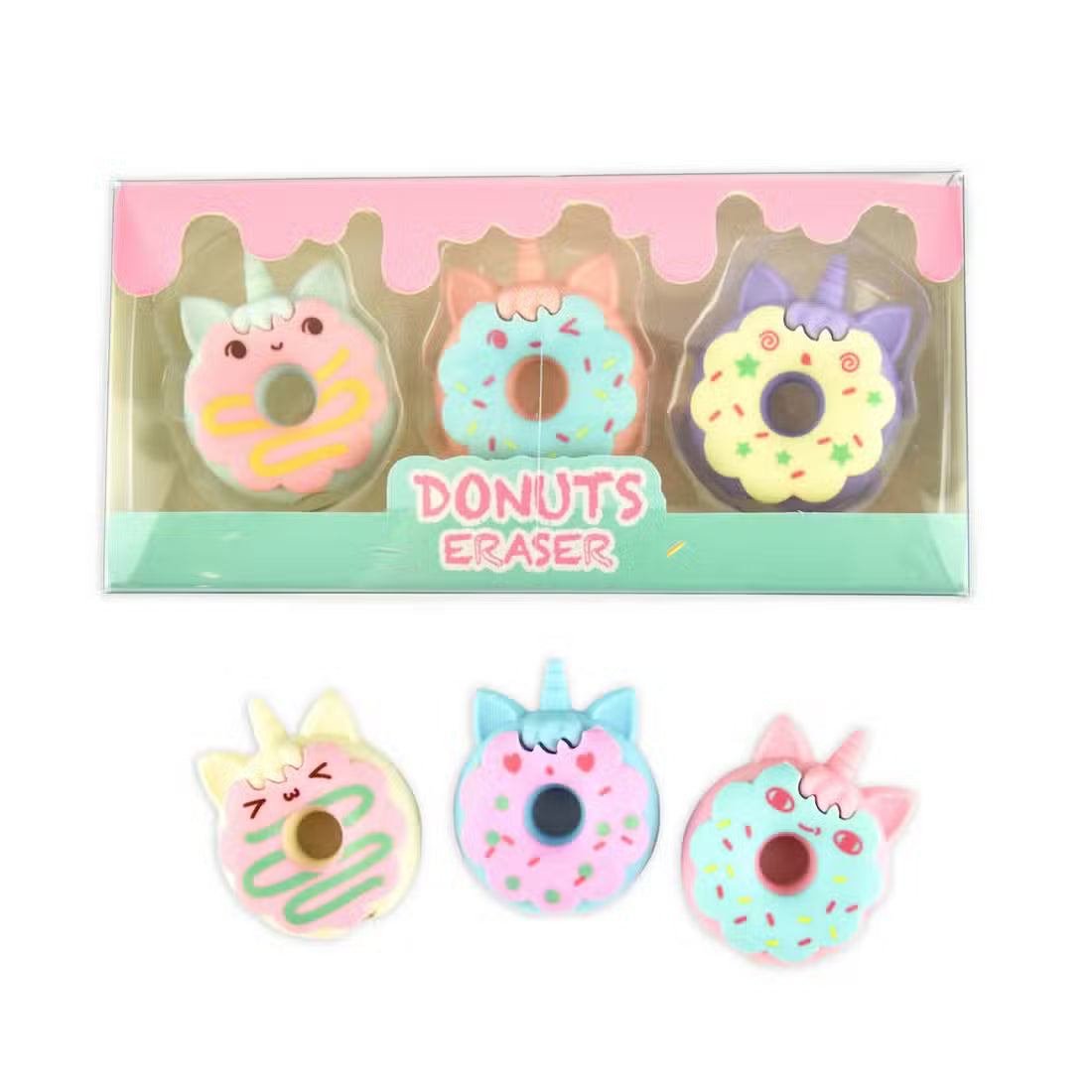 Viskelæder Donut Caticorn   Pak