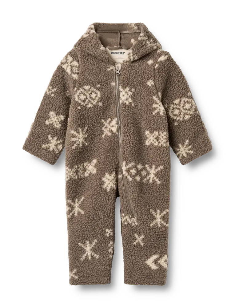 Wheat Allo Fleecedragt Dry Wood Jacquard 68