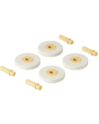 Foam Wheels Sand Grey   Honey Yellow